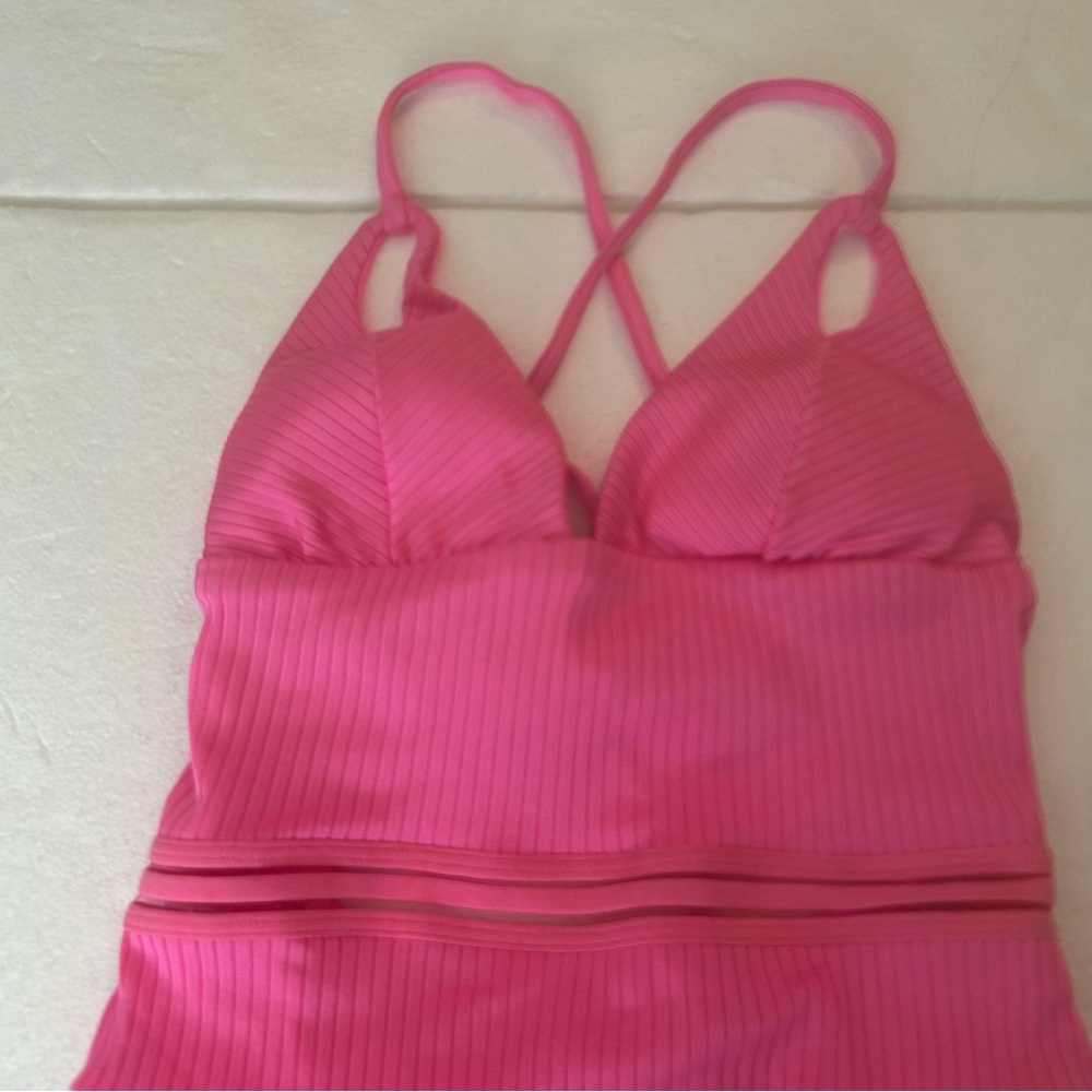 Isabella Rose NWT Queensland high leg neon Barbie pink one piece swimsuit - Picture 7 of 11